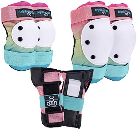 Triple Eight Saver Series 3-Pack Pad Set– Ideal for Skateboarding, In-line Skating, Roller Skating, and Biking