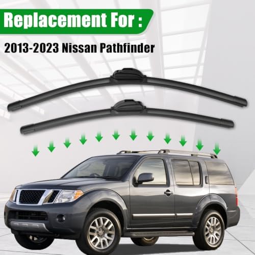Windshield Wiper Blades Compatible with 2013-2023 Nissan Pathfinder