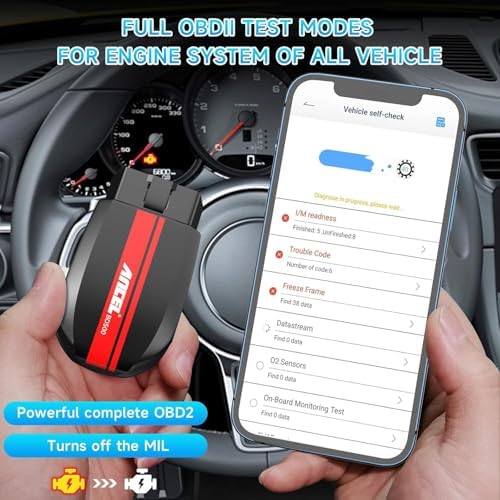 ANCEL BD500 Bluetooth Diagnostic Scan Tool for VW Audi Seat Skoda Diagnosis, Full Systems Volkswagen OBD2 Scanner Vag Car Code Reader with Battery Check EPB Reset for iPhone, iPad & Android