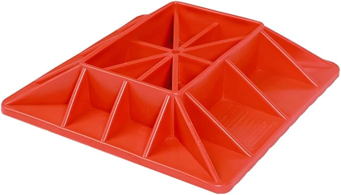 GarveeTech Hi-Lift Jack Base Stabilizer, 11.5x11.5 Off-Road Jack Stand Base, Anti-Sink Plate for Mud Sand Snow, Fits Hi-Lift & 4.1"x7" Base Farm Jacks, Heavy-Duty Red Recovery Gear Accessory
