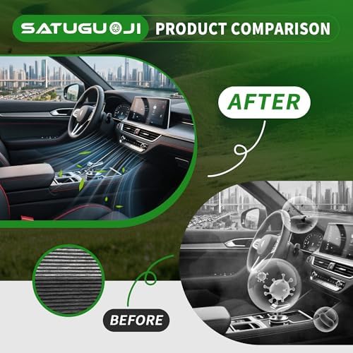 17801-25020 87139-58010 Engine Cabin Air Filter Set Filter for RAV4 2019-2024 (NOT HYBRID), Camry 2018-2024 (NOT HYBRID), Highlander 2020-2025 (NOT HYBRID)