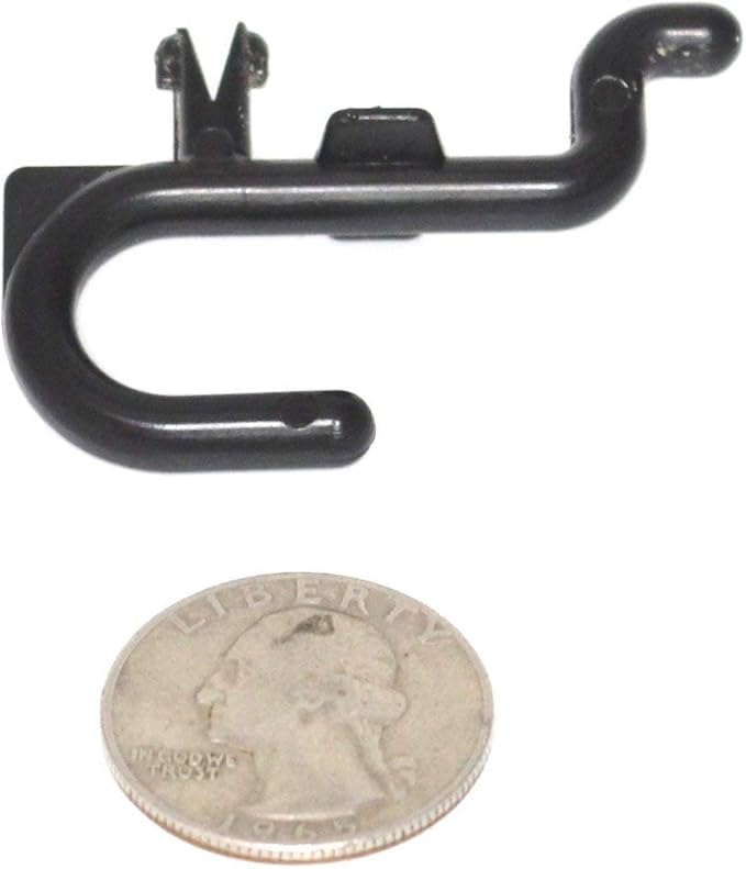 JSP Manufacturing Peg Board Plastic J Hook Style Hooks | Garage Tool Storage Craft Hooks Pegboard Asscessories (150, Black)