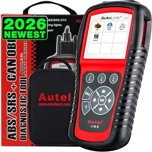 Autel AutoLink AL619 OBD2 Scanner, ABS SRS Warning Light Diagnostic Tool