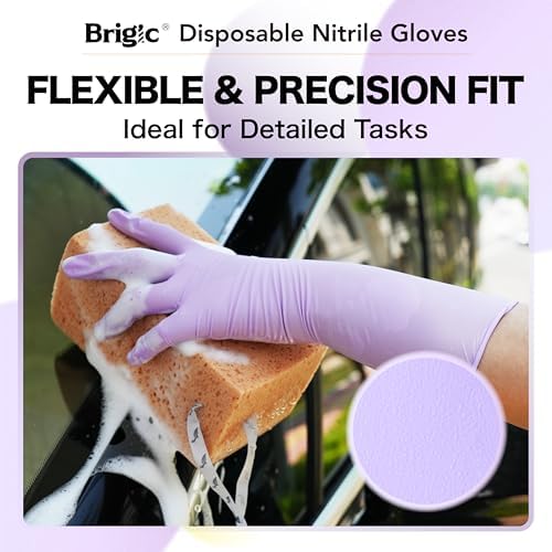 12 Inch Long Cuff Nitrile Gloves, Disposable Gloves