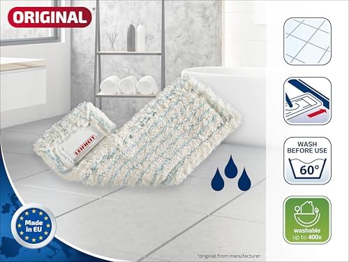 Leifheit Profi Cotton Plus Floor Wiper Cover, Folded, Stone Floor and Tiles, 55117