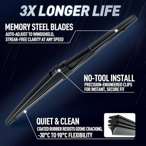 Rear Wipers for Toyota RAV4 2019-2023/ Toyota Highlander 2001-2019
