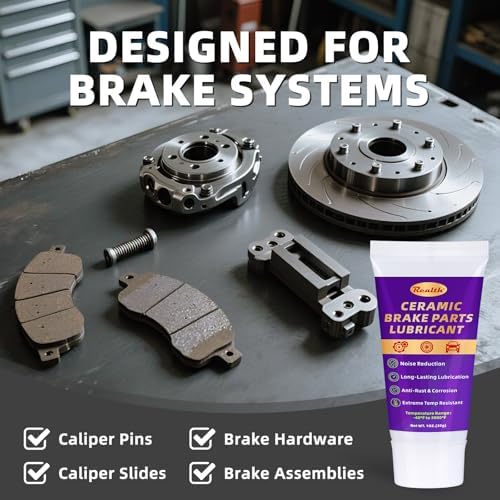 Ceramic Brake Parts Lubricant 1 oz 2 Pack High Temp Brake Caliper Grease