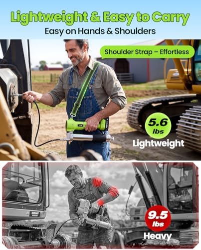 TaskStar Electric Grease Gun with Lock-On Trigger for Effortless Greasing