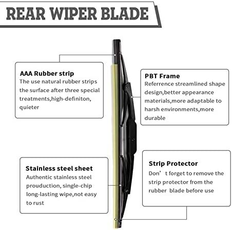 Rear Windshield Wiper Arm & Blade Assembly for Jeep Liberty 2008-2012