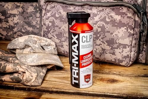 Real Avid Tri-Max 12oz CLP Gun Cleaning Oil - Long Lasting Gun Cleaner Spray w/Two-Position Nozzle Straw Excels in Extreme Temperatures