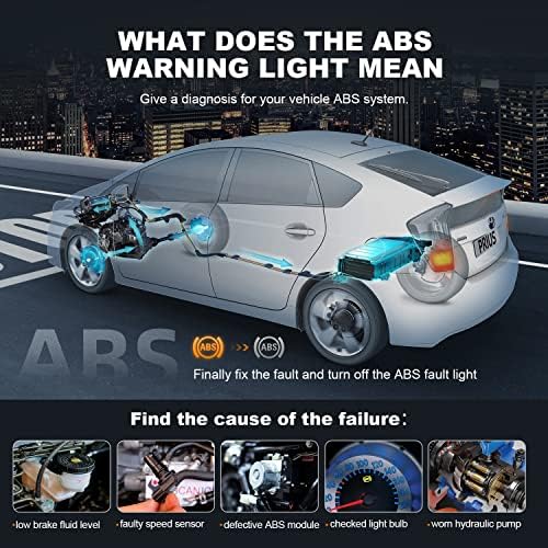 ANCEL FX2000-US OBD2 Scanner, 4-System Car Diagnostic Tool with Live Data