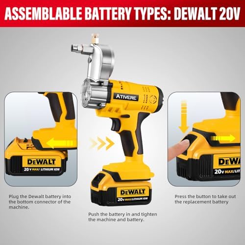 Grease Gun Cordless 10000 PSI for DeWalt 20V Max 12in Spring Hose