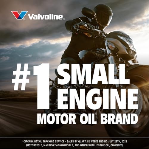 Valvoline 4-Stroke Motorcycle SAE 20W-50 Motor Oil 1 QT, Case of 6