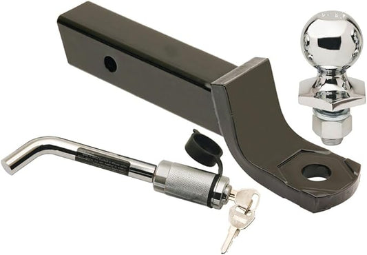 Reese Towpower 7005100 Interlock Trailer Hitch Ball Mount Security Kit, Fits 2 Inch Square Receiver, 2 Inch Drop, 0.75 Inch Rise, 6,000 lbs. Capacity