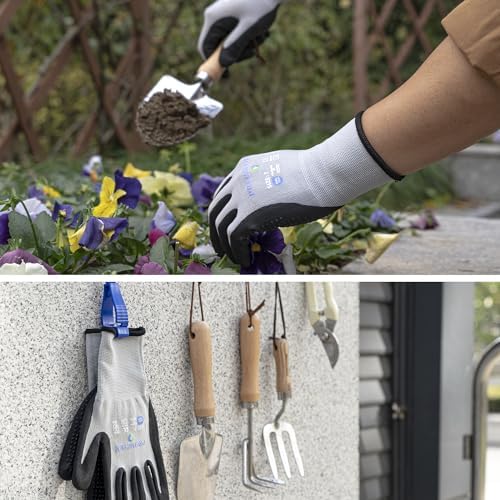 PROMEDIX P Nitrile Coated Work Gloves,MicroFoam Safety Work Gloves Men,Seamless Knit Nylon&spandex Gloves with Grip