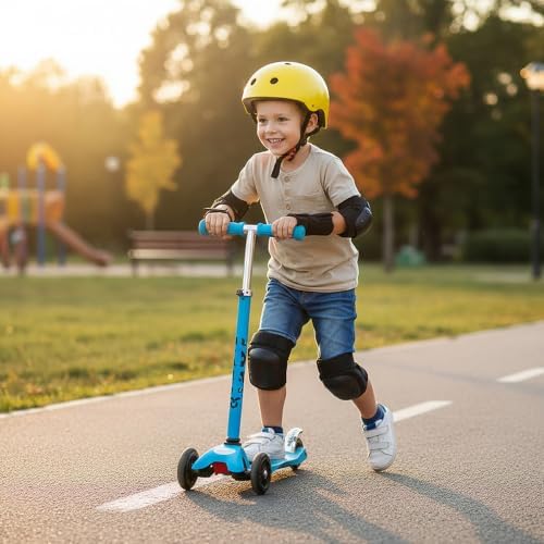 Kids Knee Pads and Elbow Pads,Wrist Guards Set for 3-8 Years Old,