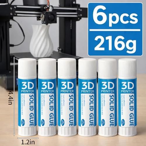 3D Printer Glue Stick 3D Printer Bed Adhesive Solid Glue Sticks 6Pcs