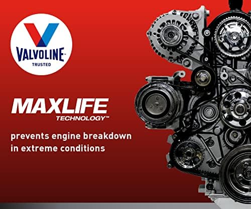 Valvoline™ Full Synthetic High Mileage with MaxLife™ Technology SAE 0W-20 Motor Oil, (Model: 852399), 5 QT (Pack of 2)