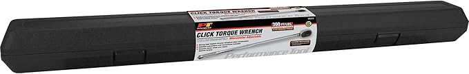 Performance Tool M203 3/4-Inch Drive Click Torque Wrench With High impact ABS Storage Case Included (50 to 300 ft lbs)