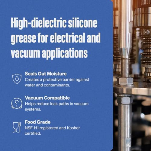 Super Lube 91003 Silicone High-Dielectric and Vacuum Grease, 3 oz.