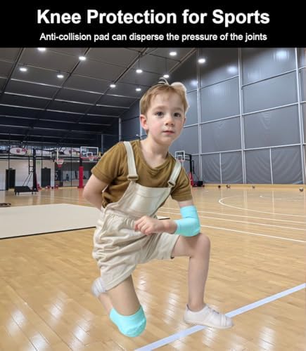 Basketball Knee Pads for Kids Volleyball Knee Pads, Honeycomb Basketball Sleeves Baseball Sleeves Youth Boys & Girls, Knee Savers for Catchers Youth Wrestling Soccer Football Volleyball Roller Skating (Black, Large)