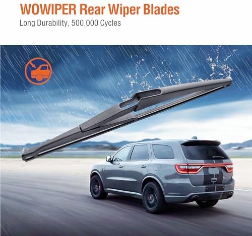 12 inch (12-J) Rear Wiper Blade Replacement for Rogue 2021-2008 Juke 17-11 Kicks 20-13 Pathfinder 20-13 Qashqai 21-17 /Benz M GLE 19-06 GL GLS 21-07 GLK 15-10 Back Windshield +More