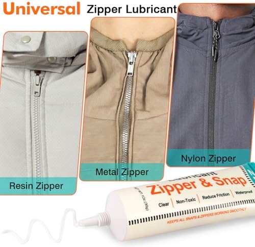 ZDBB Zipper Lubricant for Plastic Metal Snap Zipper Ease Lube Grease, 1oz