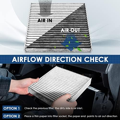 KURIMUP Cabin Air Filter,Replacement for CF11643,Premium Cabin filter with Activated Carbon, Fit for A3/Q3/S3/TT Quattro and Atlas/GTI/Golf/Jetta/Tiguan(1 pack)