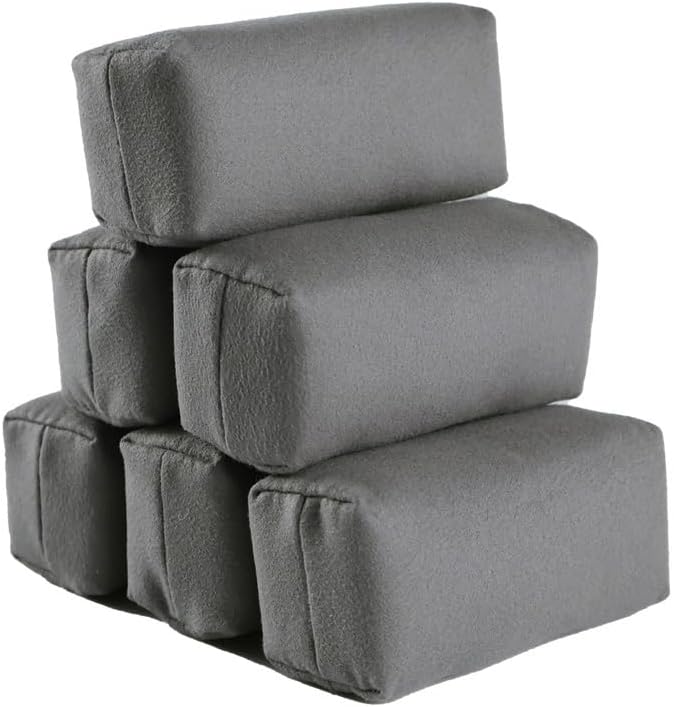 Microfiber Applicator Pad, Car Detailing Suede Sponge Applicator, 6Pcs Coating Sponge Pads for Cars, Ceramic Spray Coating, Applying Wax, Sealants & Other Conditioners-（6pcs）