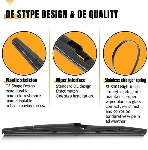 AUTOBOO 16" Rear Wiper Blade Replacement for Lexus RX350 RX450h RX350L