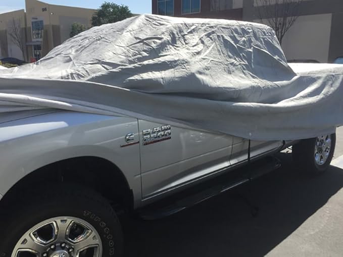 CarsCover 2006-2019 Dodge Ram 2500/3500 Crew/Mega Cab 8ft Long Bed Box Full 4 Door Truck Car Cover Heavy Duty All Weatherproof Waterproof Ultrashield