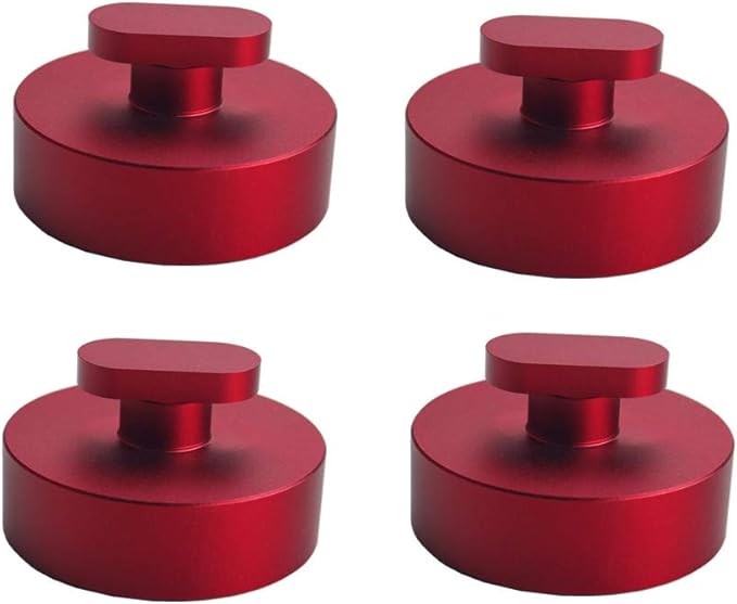JGR C7 Jack Pad Jacking Lift Pad/Puck Jack Point Billet Aluminum For 2014+ C7 Stingray Z51 Z06 Red