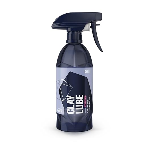 Gyeon ClayLube Ultra Slick Clay Lubricant for Ceramic Coating Prep – Slip Booster for Clay Mitt Bar Discs Enhances Paint Correction Gloss Hydrophobic Protection Surface Refinement
