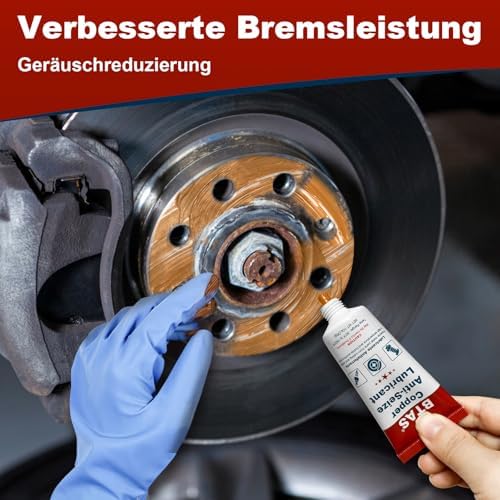BTAS Copper Anti-Seize Thread Lubricant Brake Caliper Pin Grease & Dielectric Grease for Electrical Connectors Automotive Spark Plug