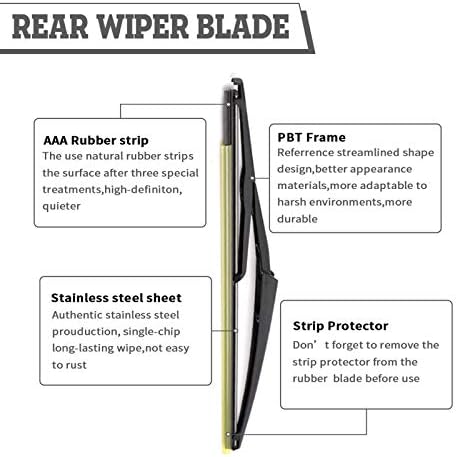 Rear Windshield Wiper Arm & Blade Assembly for Nissan Rogue 2021-2023
