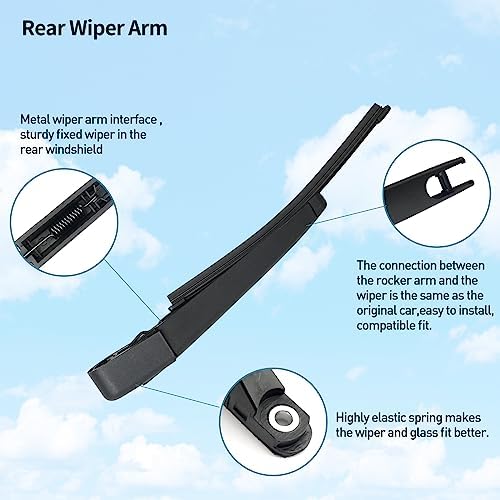 Rear windshield wiper blades for Hyundai Veloster 2012-2017