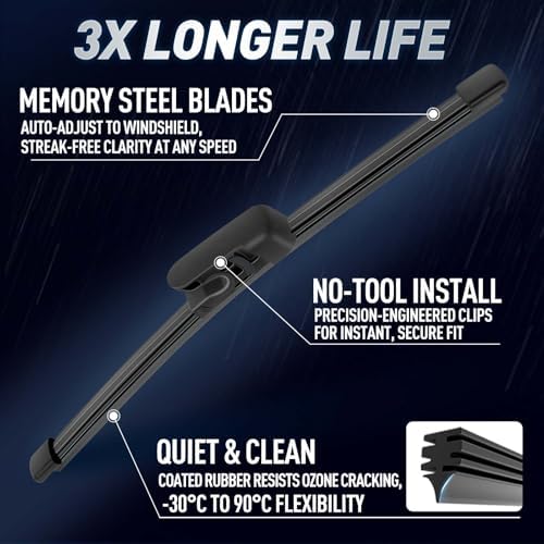 9" Rear Wiper Blades for Hyundai Veloster 2017-2012