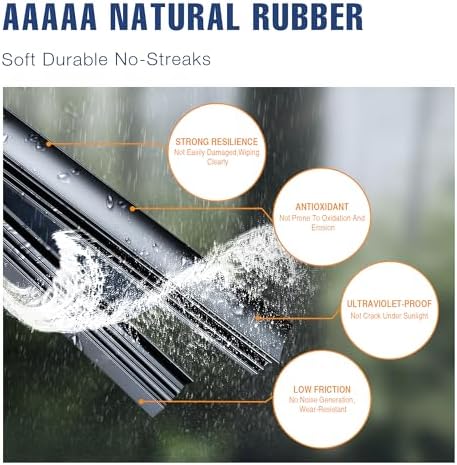 14" Rear Wiper Blade Replacement for Subaru Forester 2023-2006/Outback 2019-2005/Ascent 2023-2019/Tribeca 14-06 Legacy/Impreza 09-05;Honda Fit 20-07 Rear Windshield Wiper Blade(14-B/H354)