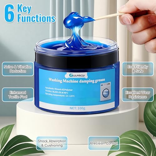 3.5 oz (100g) Washing Machine Damping Grease with 10 Foam Inserts