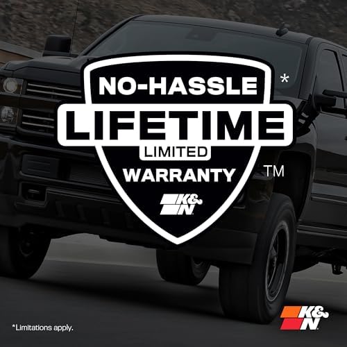 K&N Performance Diesel Dryflow Lifetime Engine Air Filter: Increase Power & Towing, Washable, Premium: Compatible with 2017-2019 Ford (F250, F350, F450, F550), E-0644HBK