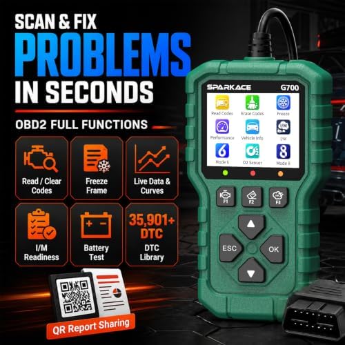Launch G700 OBD2 Scanner, Car Code Reader with Live Data & I/M Check