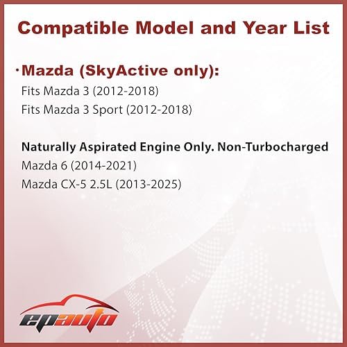 EPAuto (PE07-13-3A0A) Engine Air Filter Replacement for Mazda