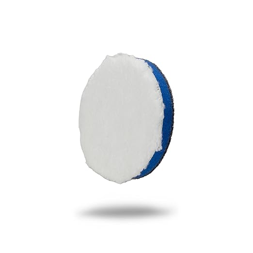Maxshine 3" Universal Microfiber Polishing Foam Pad for Cutting – Ultra-Soft Microfiber with Hook & Loop – Compatible with DA & Rotary Polishers for Paint Correction & Heavy Cutting