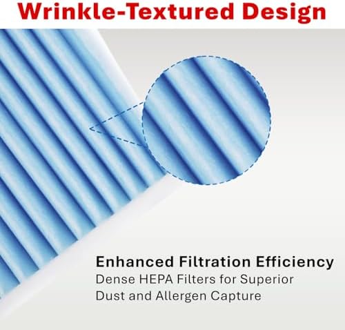 Engine Air Filter&Cabin Air Filter Combo Fits Jeep Wrangler JL 2.0L/3.6L 2018-2026(Not For 3.0L/6.4L/Diesel),Gladiator 2020-2025 3.6L-CA12373&CF12450