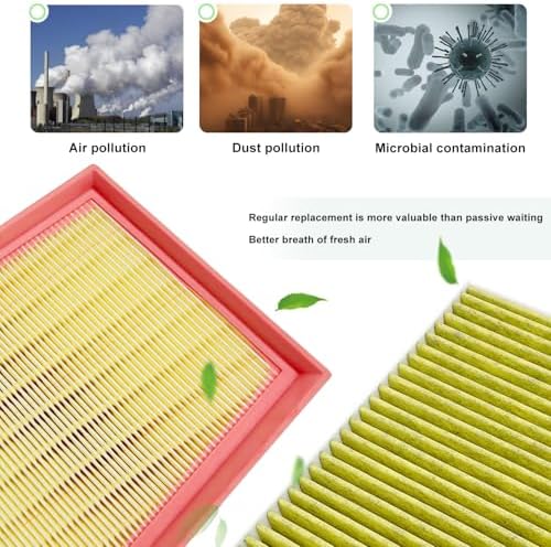 Cabin and Engine Air Filter Set Fits for Trax (2024-2026), Trailblazer (2021-2026), Encore GX (2020-2026), Envista (2024-2026), CF11966, CA12814, 42712666