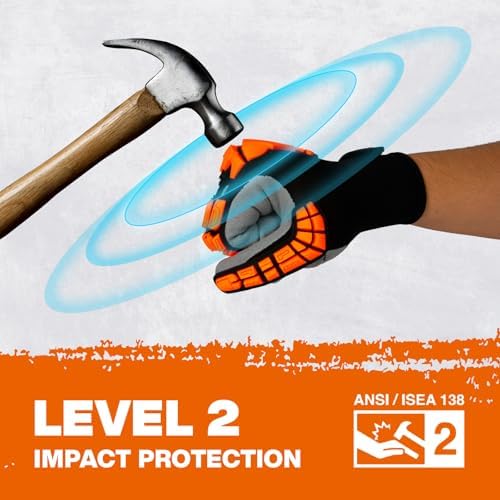 Safety Work Gloves for Men Women,Impact Work Gloves