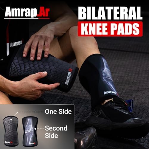 7mm Knee Sleeves (size M - Pair) | Neoprene Knee Sleeve for Weightlifting Men and Women & Powerlifting | High-Performance Gym Reaper Knee Sleeves Compression Support for Squats, Weight Lifting