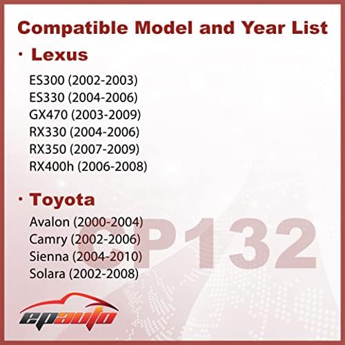 EPAuto CP132 (CF10132) Cabin Air Filter Replacement for Toyota and Lexus