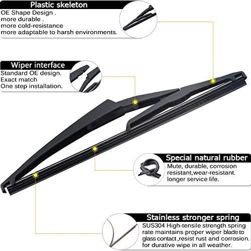 Rear Wiper Arm Blade Replacement for Nissan Rogue 2008-2013 Juke 2011-2016