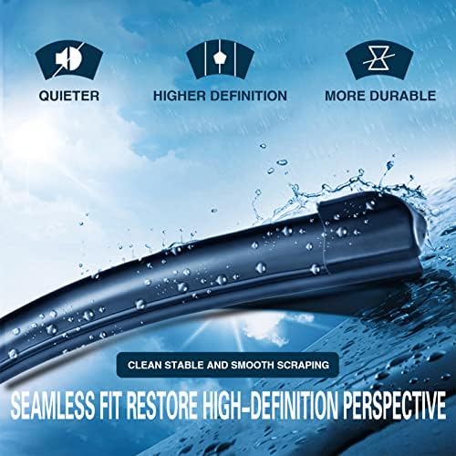 Replacement for Dodge Grand Caravan 1996-2007,Chrysler Town & Country 1996-2007 Silent Wipers -FAPIUO Front and Rear Windshield Wipers 28"+28"+16" Full Blade Set (3 Pack) U/J HOOK